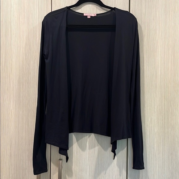 Calypso St. Barth Drape Front Cardigan | XS | Navy Blue (Excellent Preowned) - Picture 1 of 6